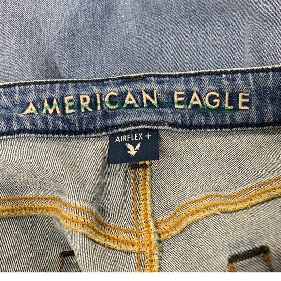 New American Eagle Womens Size 12 Airflex+ Athletic Fit Denim Blue Jeans - Picture 5 of 5